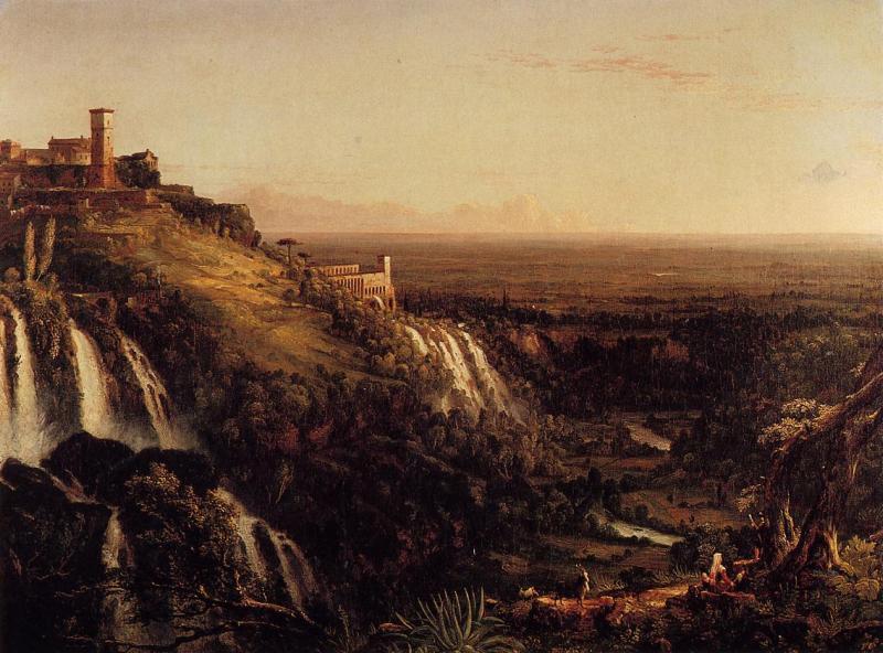Thomas Cole The Cascatelli ivoli, Looking Towards Rome oil painting picture